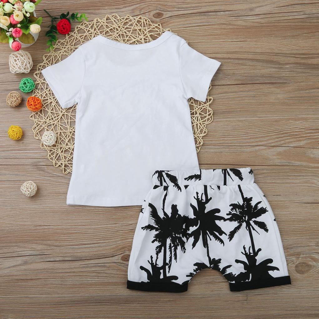 Two-piece printed T-shirt shorts