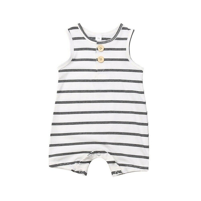 Summer Clothing set Baby Boy Striped Romper Summer Jumpsuit