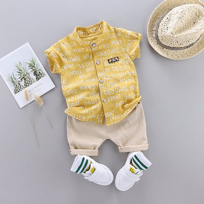 Korean Short-Sleeved Children's Clothing For Boys And Girls