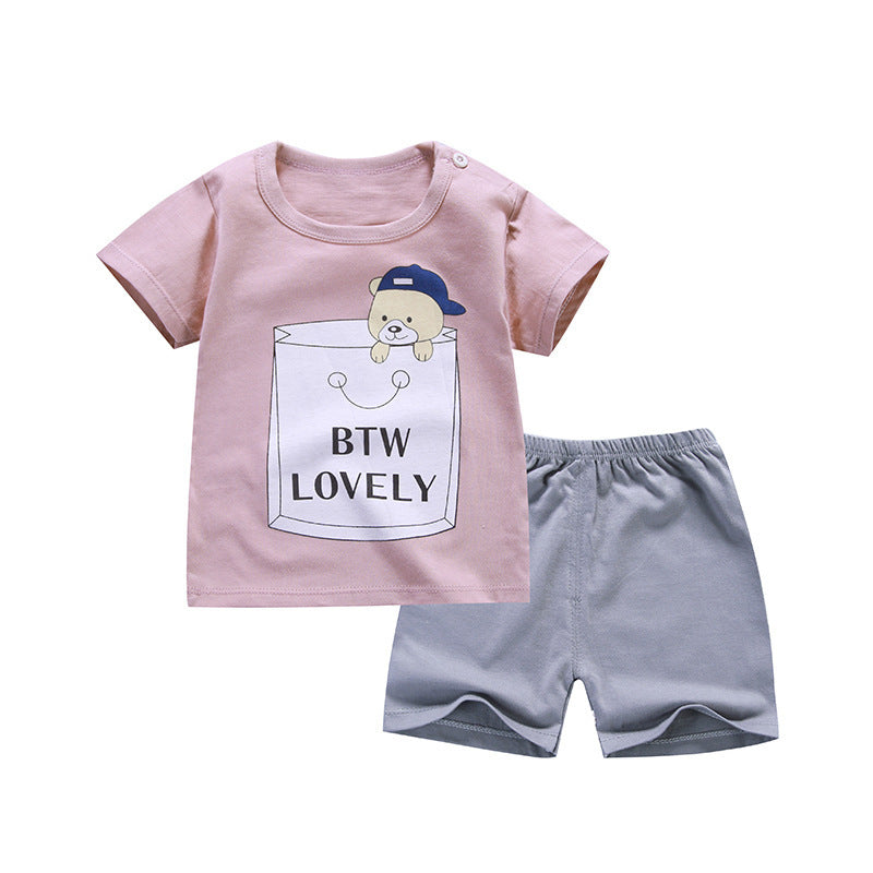 Children's short sleeve suit