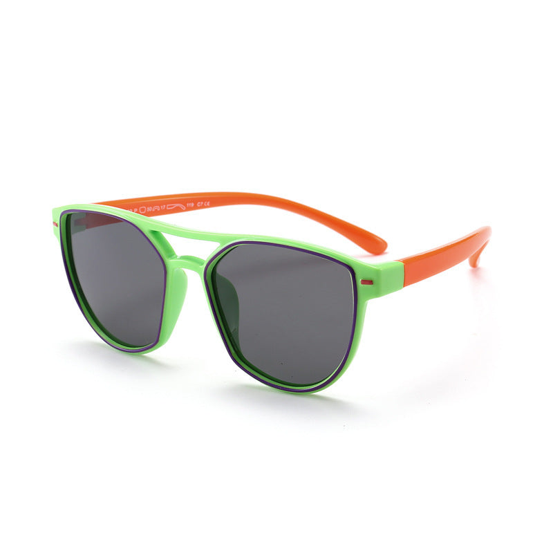 Silicone Material Fashion Trend Children's Sunglasses